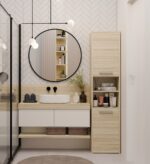 Topeshop S40 SONOMA bathroom storage cabinet Oak - Image 2