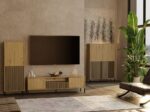 Floor Cabinet Kamaro Brown 53.5x40x146cm - Image 8