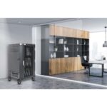 Manhattan Laptop Charging Cart/Trolley via AC Adapter (EU) 30-bay  Install device's AC Adapter (power cables) into unit  Suitable for ALL laptops (to 16 )  iPads  MacBooks  Chromebooks  other portable devices  Bays 380x30x280mm  Cabinet  Lockable - Image 2