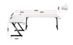 GAMING DESK HUZARO HERO 7.0 WHITE - Image 2