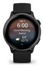 Garmin Vivoactive 6 Aluminium 42mm Waterproof Smartwatch with Heart Rate Monitor (Slate with Black Band) - Image 3