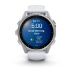 Garmin Fenix 8 Stainless Steel 43mm Waterproof Smartwatch with Heart Rate Monitor (Silver with Whitestone Silicone Band) - Image 9