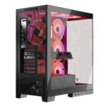 Modecom Volcano Space Apex ARGB Gaming Midi Tower Computer Case with Side Window Black - Image 15