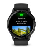 Garmin Venu 3 Stainless Steel 45mm Waterproof Smartwatch with Heart Rate Monitor (Slate Bezel With Black Silicone Band) - Image 3