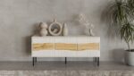 Cama INSERTO 3D TV cabinet 143.5x40x61.5 cashmere + LED - Image 6
