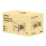 Manhattan Laptop Charging Cabinet Desktop via AC Adapter (EU) 20-bay  Install device's AC Adapter (power cables) into unit  Suitable for ALL laptops (to 16 )  iPads  MacBooks  Chromebooks  other portable devices  Bays 380x30x280mm  Cart  Lockable - Image 10