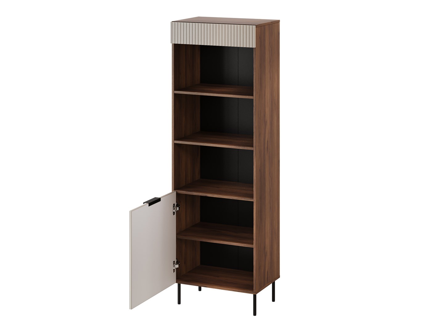Cama 3 ALMERA bookcase 60x42x185 walnut/cashmere - Image 1