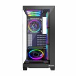 Modecom Volcano Stellar ARGB 8F Gaming Midi Tower Computer Case with Side Window Black - Image 6