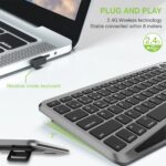 Techly ICTB9801TB keyboard Universal RF Wireless + Bluetooth QWERTY US English Black - Image 5