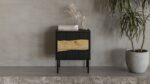 Cama INSERTO bedside cabinet  2 pcs  50x40x61.5 cm  black + LED - Image 8
