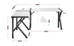 Gaming desk Huzaro Hero 6.3 White - Image 5