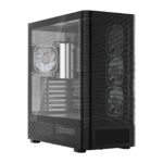 Modecom Volcano AQ500 Gaming Midi Tower Computer Case with Side Window and ARGB Lighting Black - Image 2