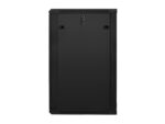 Lanberg wall-mounted installation rack cabinet 19'' 22U 600x600mm black (glass door)
