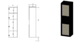 Kitchen Column Black 50x39.5x190pcs - Image 2