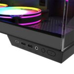 Modecom Panorama ARGB 7F Gaming Midi Tower Computer Case with Side Window Black - Image 3