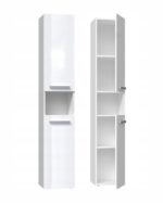 Bathroom cabinet NEL I 31x30x174 cm  white  glossy - Image 2