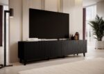 RTV cabinet BARI 200x42x52 matte black - Image 3