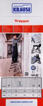 Krause Monto Treppo Ladder Aluminum with 2x4 Steps 65cm - Image 5