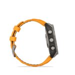 Garmin Fenix 8 Titanium 47mm Waterproof Smartwatch with Heart Rate Monitor (Sapphire, Titanium With Spark Orange/Graphite Silicone Band) - Image 5