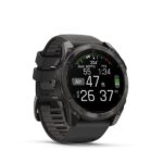 Garmin Fenix 8 Stainless Steel 51mm Waterproof Smartwatch with Heart Rate Monitor (Sapphire, Carbon Grey Dlc With Black/Pebble Grey Silicone Band) - Image 4