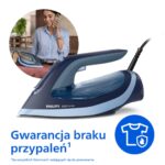 Philips 6000 series DST6120/20 iron Steam iron SteamGlide Plus soleplate 2600 W Blue - Image 6