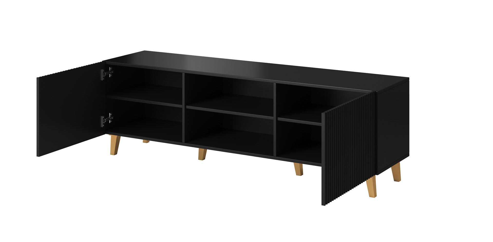 Cama RTV cabinet PAFOS 150x42x52 Black matt - Image 1
