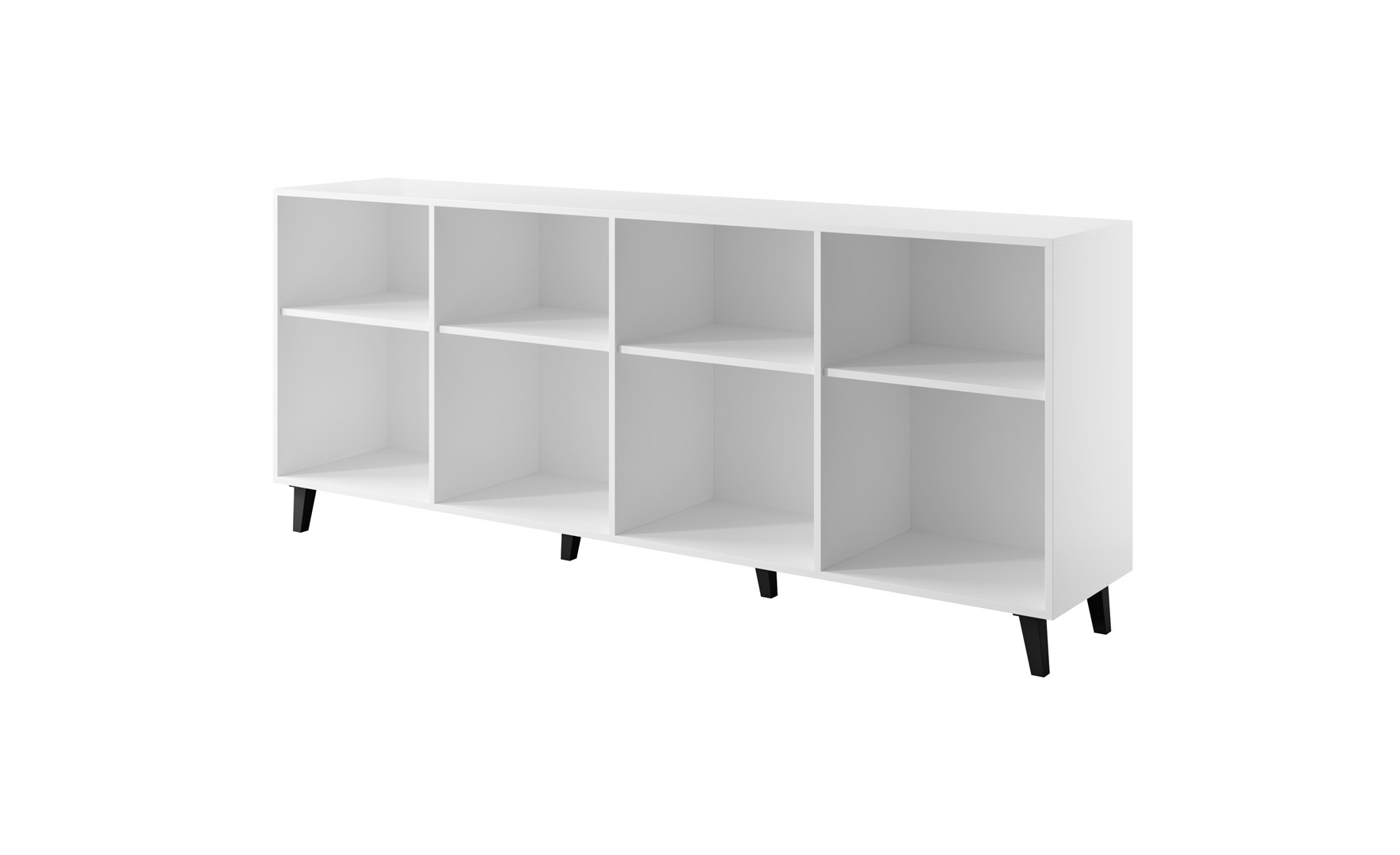 FARO chest of drawers 200x42x82 white matt + oak craft - Image 1
