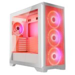 Modecom Volcano Expanse S Apex ARGB Gaming Midi Tower Computer Case with Side Window White - Image 5