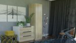 Single Door Wardrobe SON KPL Oak 50x50x180cm - Image 6