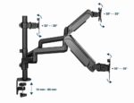 Gembird MA-DA3-01 monitor mount / stand 68.6 cm (27 ) Desk Black - Image 12