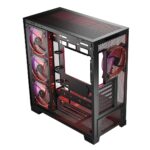 Modecom Volcano Space Apex ARGB Gaming Midi Tower Computer Case with Side Window Black - Image 9