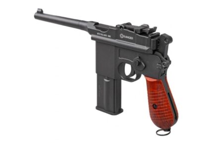 Air rifle pistol Ranger M712 BROOMHANDLE Full Auto Blowback K.4 5 BBS 19-shots KWC