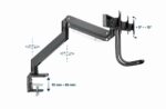 Gembird MA-DA3-03 monitor mount / stand 68.6 cm (27 ) Desk Black - Image 25