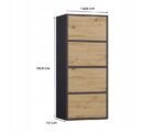 ALMA CHEST OF DRAWERS  ANTHRACITE/ARTISAN OAK - Image 5