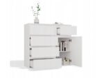 MALWA 1D5S WHITE CHEST OF DRAWERS - Image 4