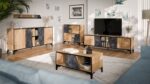 Sideboard Wooden Beige 90x38x90cm - Image 3
