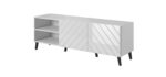 RTV cabinet ABETO 150x42x52 white/white glossy - Image 5