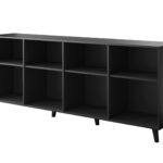 ASTI chest of drawers 200x42x82 black matt