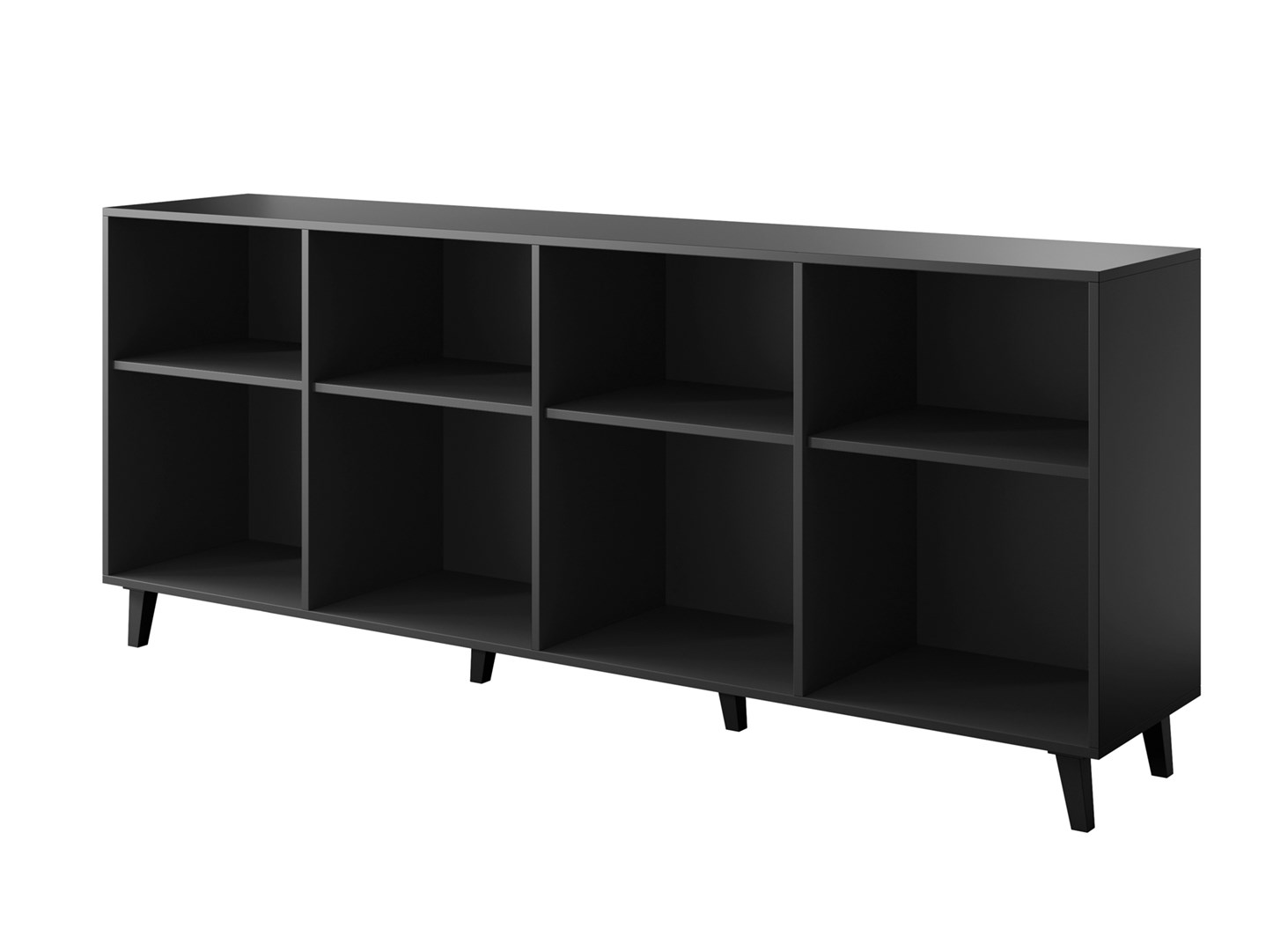 ASTI chest of drawers 200x42x82 black matt - Image 1