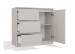 CHEST OF DRAWERS 1 DOOR 3 DRAWERS COLOUR CASHMERE