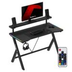 Huzaro Hero 1.9 RGB Gaming Desk Black - Image 2