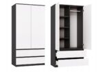 MALWA SS-90 wardrobe  anthracite/white - Image 6
