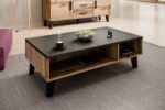 Cama LOTTA 110 coffee table wotan oak/mat black - Image 2