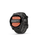 Garmin Fenix 8 Titanium 43mm Waterproof Smartwatch with Heart Rate Monitor (Sapphire, Carbon Grey Dlc Titanium With Black/pebble Grey Silicone Band) - Image 6