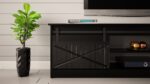 RTV GRANERO 200x56.7x35 black/black gloss cabinet - Image 6
