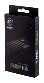 MSI Spatium M450 SSD 1TB M.2 Type PCI Express 4.0 Connection S78-440L0M0-P83 - Image 2