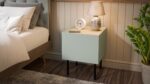 Bedside Tables Fellini Wooden Green 2 Pieces 40x41x60cm - Image 3