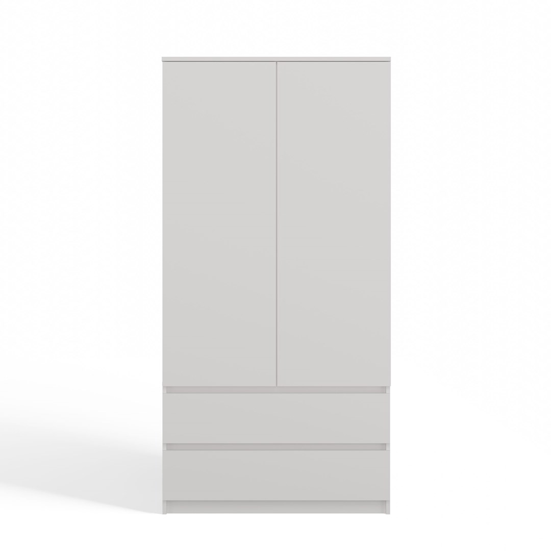 Double Door Wardrobe White - Image 1