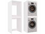POLA TWIN WHITE WASHING MACHINE AND DRYER CABINET - Image 4