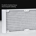 Chieftec ICEBERG 240-RGB-W Computer case All-in-one liquid cooler 12 cm White - Image 3
